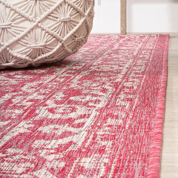 Malta Bohemian Medallion Textured Weave Indoor/outdoor Area Rug